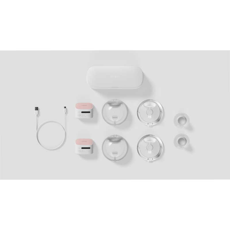 imani i2Plus Pro Breast Pump (One pair) + Dual Charging Dock + FREE GIFT